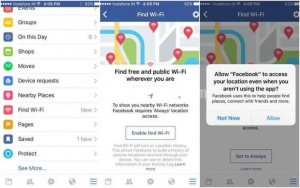 Facebook Find Wifi App